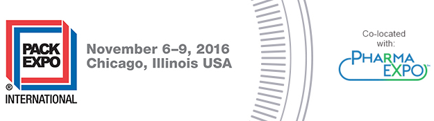 pack expo from November 6th to 9th, 2016 in Chicago illinois